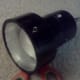 Front of DIY light that hangs on outside of tank via 2 suction cups with hooks