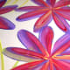 Practice making flowers before you try it for the first time on the window. Here, I used three colors on the brush - magenta, lavender, and sunshine yellow.