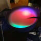 LED Lights in a punch bowl. The lights add an eerie effect to the punch.