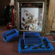 Painting removed from frame for cleaning and restoration
