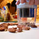 Chopping pecans