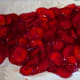 Strawberry topping on filling.