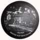 Slate coaster of Hilltop, Beatrix Potters House in the Lake District, England.