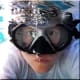 I made this image in our swimming pool using a Nikon Coolpix AW100 waterproof camera held in front of me. But you don't need an underwater camera to take a shot like this. For less than $20, you can buy a waterproof camera bag (see tools section belo