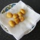 Roast oes are drained briefly on kitchen paperpotat