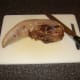 Preparing to carve the tongue