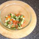 Salsa ready to be covered and refrigerated for flavours to infuse