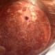 Skim off the gunk and foam that rise to the top of the juice. Keep doing this for about 10=15 minutes.