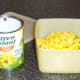 Canned sweetcorn with bell peppers