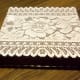 I didn't cover mine, but you can with a lovely cotton lace doily.