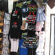 Display of typical tourist items outside a small souvenir shop near the Piazza di Commune (town square).