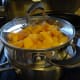 Simmering the pumpkin for 30 minutes