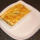 Duck leg and mushroom pie is plated