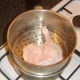 Duck leg ready for steaming