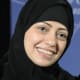 Samar Badawi, Saudi activist for human rights, in an ameera type covering most likely paired with an abaya type dress.
