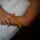 Hulled papaya scrubbed on my skin.