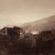 Train station with train and coal depot by Gustave Le Gray.