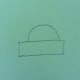 Step 2. Draw a semi-circle on top.