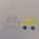 Step 4. Make half a rectangle for the front and back window.