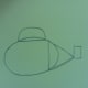 Step 4. Draw a semi-circle overlapping the top of the oval.