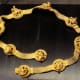 Golden belt, with depictions of Dyonisos (or the syncretic Iranian goddess Nana / Nanaia) riding a lion. Tomb IV