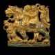 Pair of clasps depicting Dionysos and Ariadne (Tillya Tepe, Tomb VI), 1st century BC - 1st century AD- National Museum of Afghanistan © Thierry Ollivier / Musée Guimet