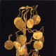 a headdress topped by a golden 'tree' with pearls.