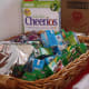 Cereal snacks and milk
