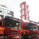 Fire engines ready to go
