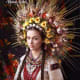 A recreation of Ukrainian wedding dress from an old surviving photo