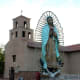 On our way out of town we drove by the Statuario de Guadalupe, which was created in 1776. One of my daughters said it was most fascinating item she'd seen in Santa Fe.