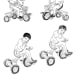 Sketches of boy for The Emperor's New Clothes.