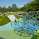 Another view of children’s play area from elevated boardwalk