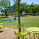 Giant-sized lego-like pieces to play with in the park