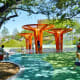 Water features in children’s play area