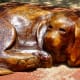 Sculpture outside of the dog park