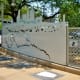 Steel cutout form of Houston by Paul Hester