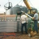 Our foreman and a crew member rest a moment and discuss how to proceed.