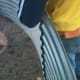 Normally the bolts are inserted and tightened from the top down.