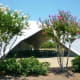 One of the covered pavilions in Bear Creek Park