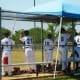Teams playing baseball