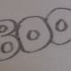 You could paint in the letters with orange if you have a marker that color.