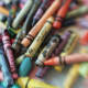 Old broken crayons