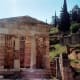 Treasury of the Athenians. The relief sculptures at top are actually in museum; I'll show them later.