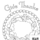 Seasonal mandalas can be mystical or they can bew whimsical like this Thanksgiving design.