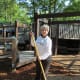 Carol Burdette hard at work