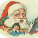 Santa Claus and toys Christmas clipart graphics