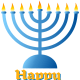 Chanukah art: menorah