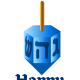 Hanukkah cards: dreidel