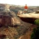 Road we traversed is below in Canyonlands National Park.